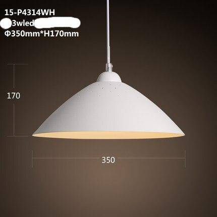 pendant light modern with lampshade rounded metal LED