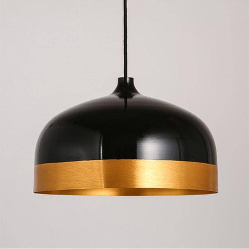 Lámpara de suspensión design LED con pantalla negra redondeada Loft