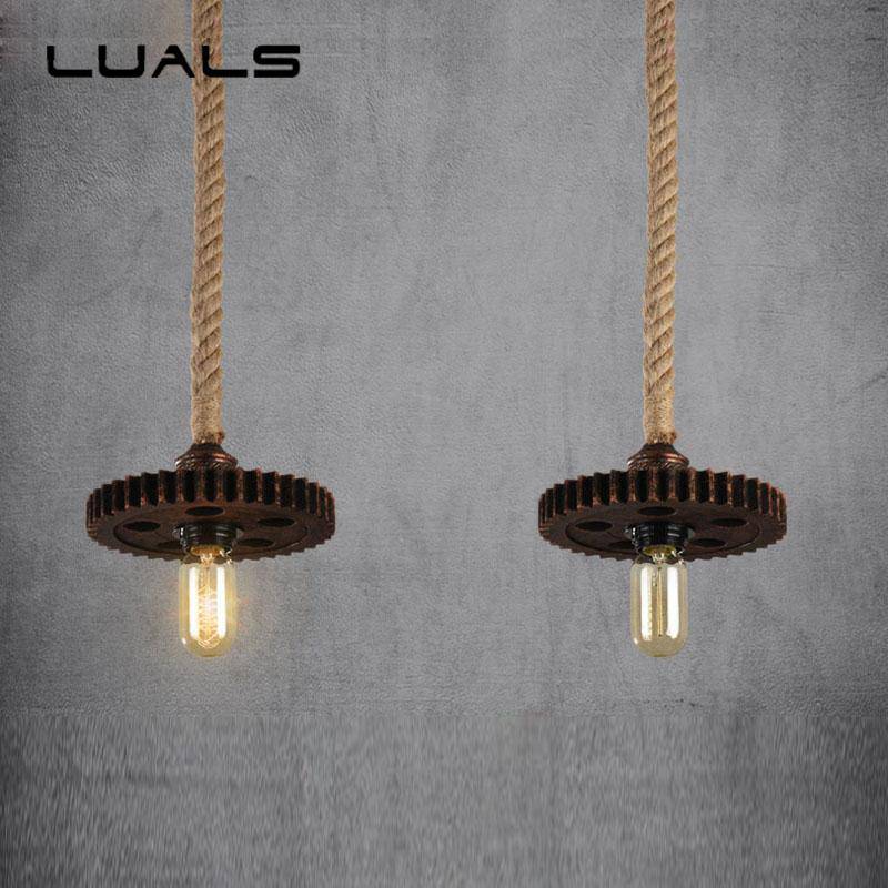 pendant light Metal LED retro and Edison bulb