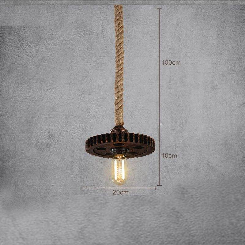 pendant light Metal LED retro and Edison bulb