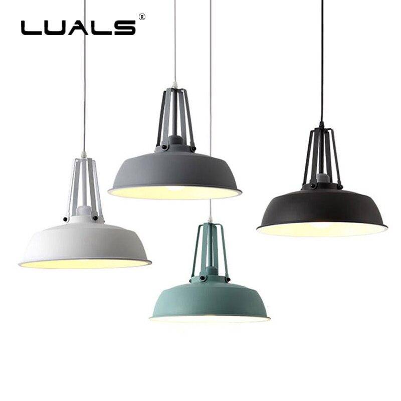 pendant light industrial LED with lampshade metal Hang