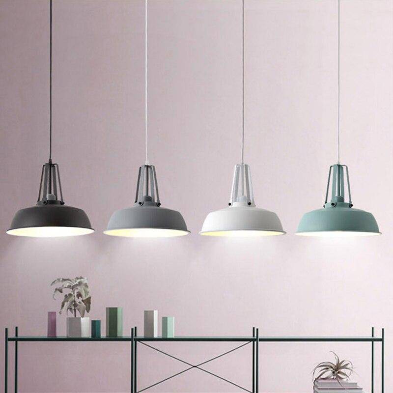 pendant light industrial LED with lampshade metal Hang