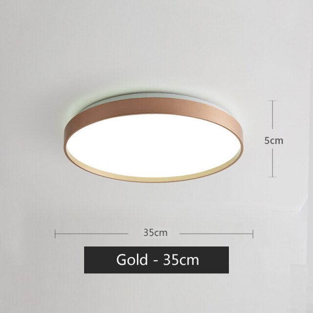 Lámpara de techo LED metálica circular moderna Glenn