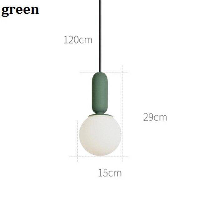 Lámpara de suspensión design tubo redondo de color moderno