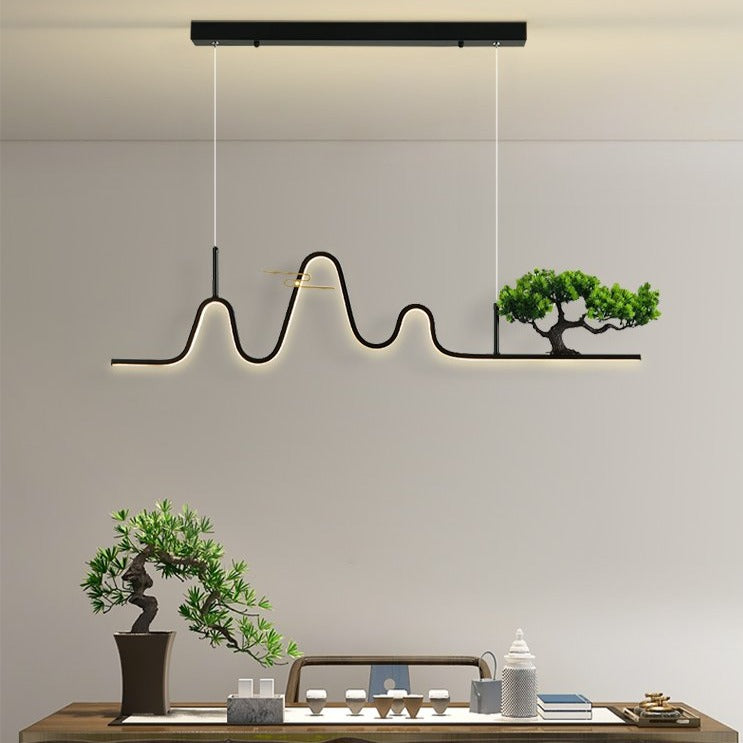 Lámpara design LED en forma de onda Lusteria