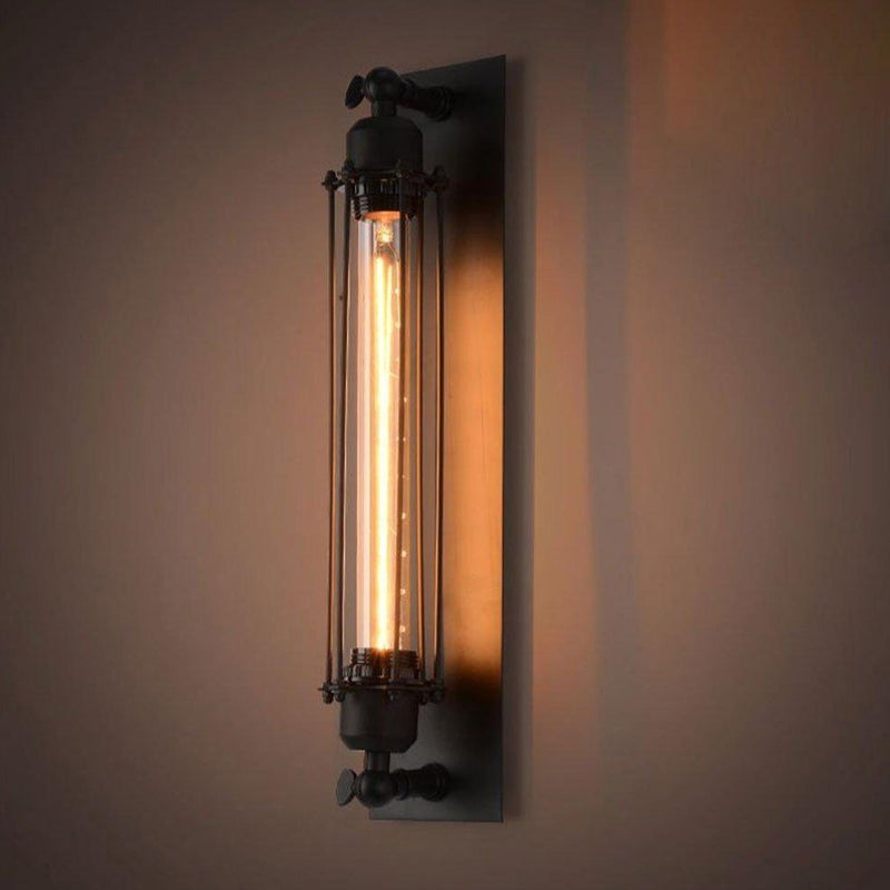 wall lamp vintage black metal wall Filio