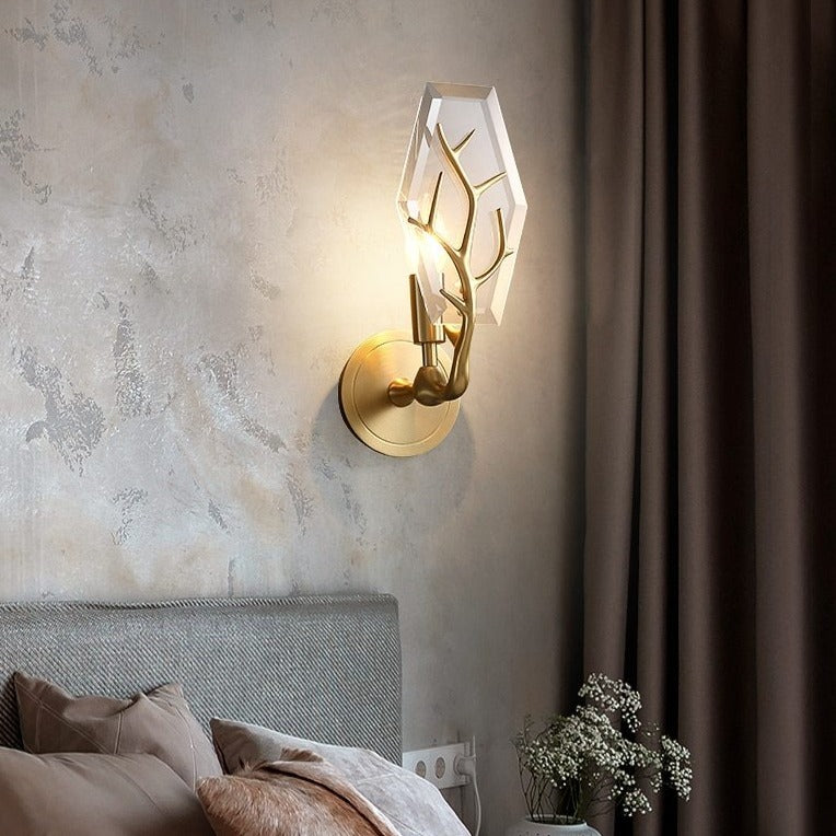 Lámpara de pared LED moderna con forma de hoja Lifya