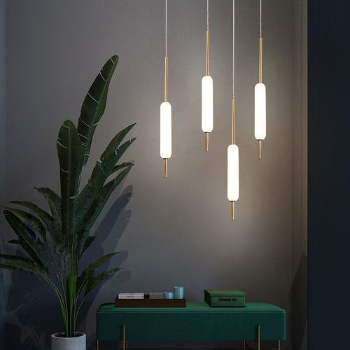 Lámpara de suspensión moderno y minimalista en Ritta de lujo chapado en oro