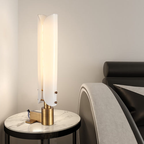 Lámpara de mesa design acero cilíndrico Tinella