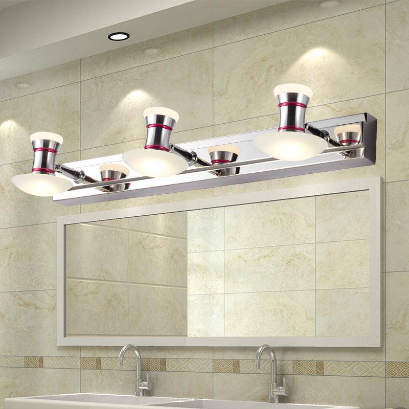 Aplique LED cromado para cuadro y baño