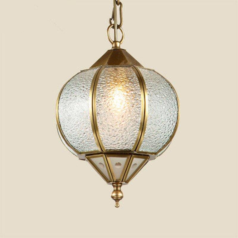 Suspension rétro LED en métal et verre de cristal Lighty
