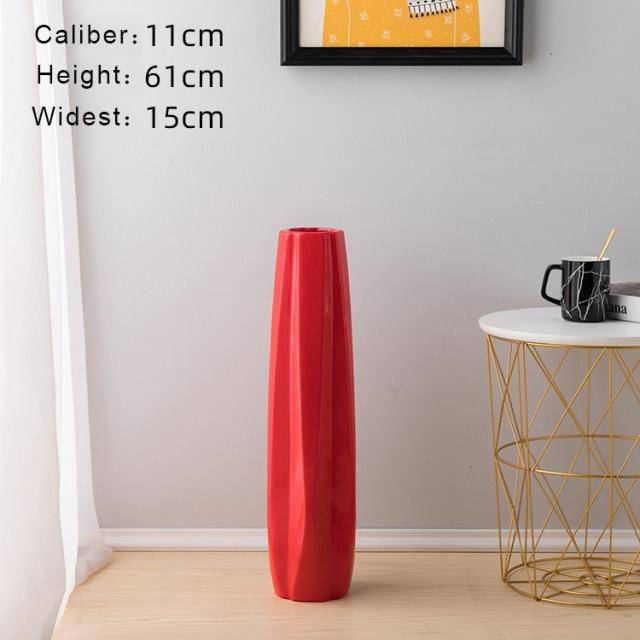 Design vase in coloured ceramic, geometric style