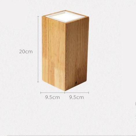 Spot design à LED en bois style Loft