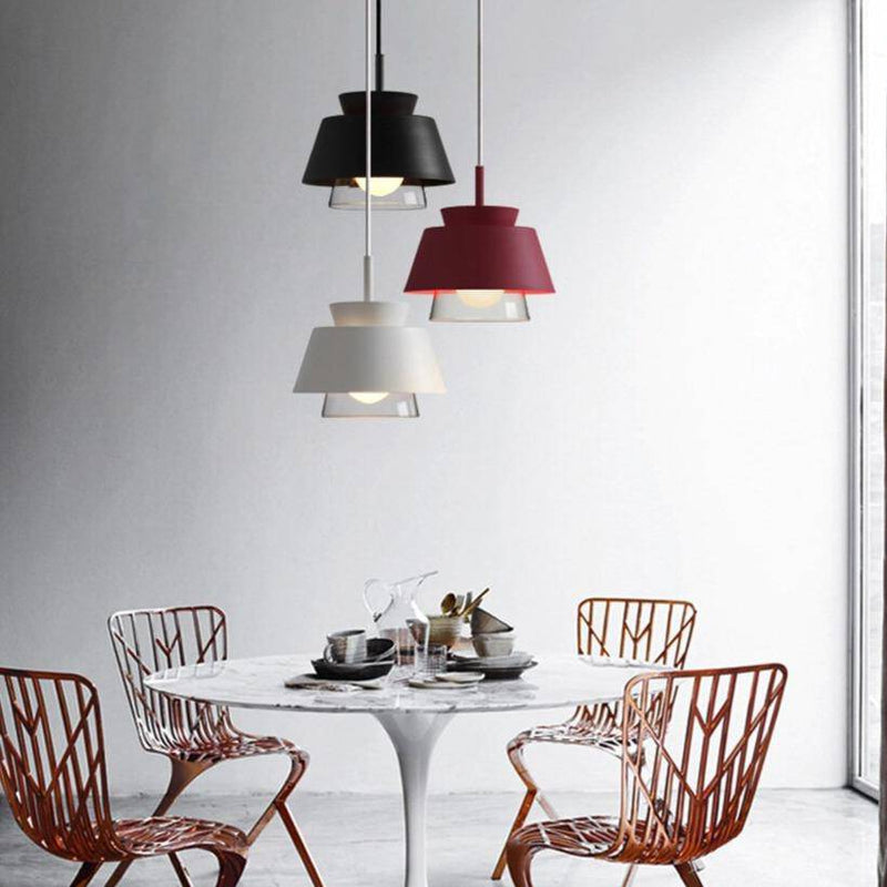 pendant light LED design with lampshade colored metal Fly