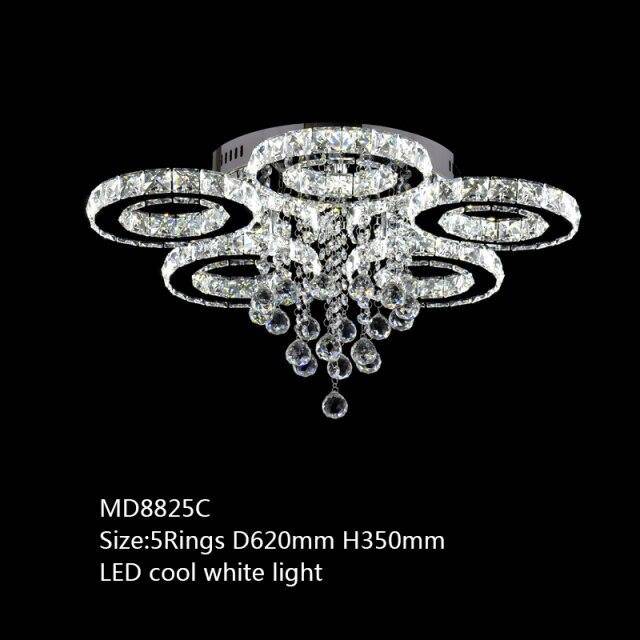 Araña de cristal con LED Luxe