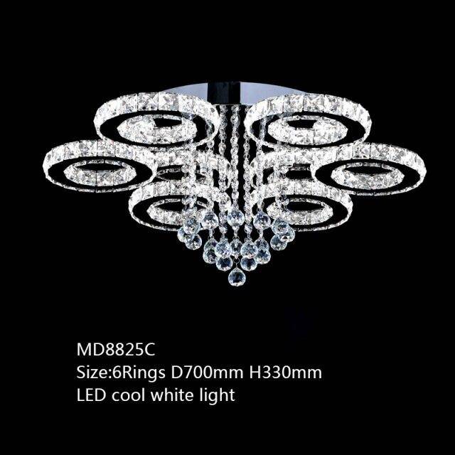 Araña de cristal con LED Luxe