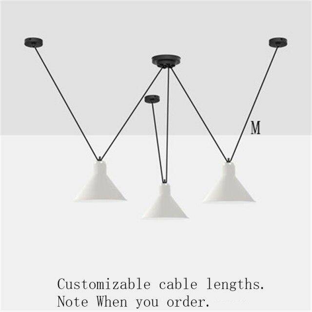 LED design chandelier with several Art hanging lamps