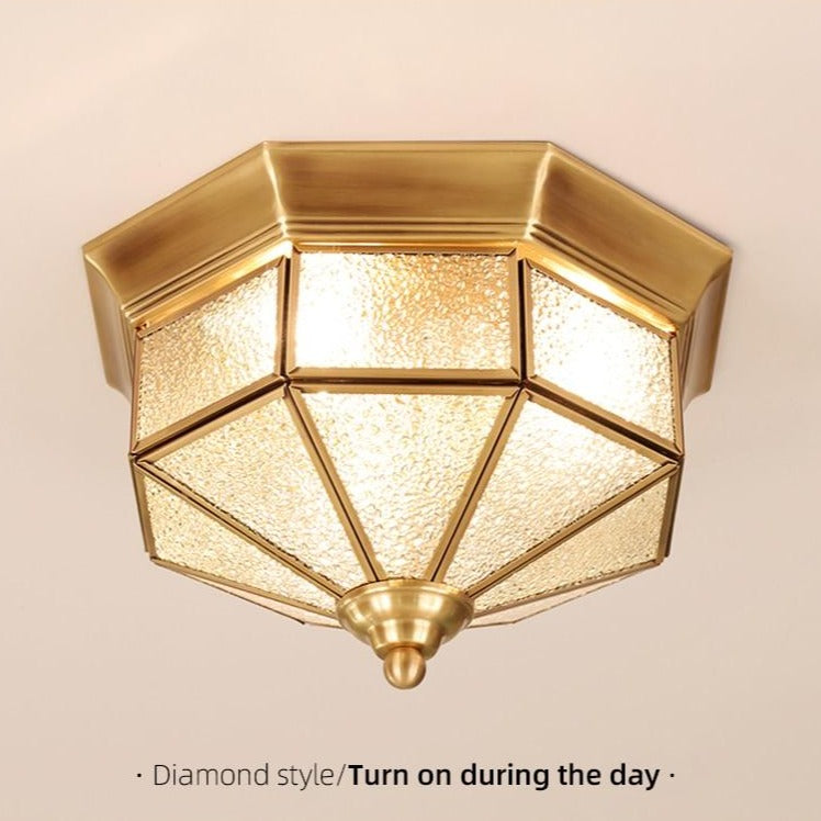 Moderna lámpara de techo en forma de diamante Priyanka