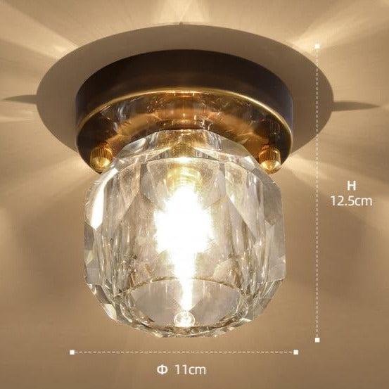 Iryna modern gemstone ceiling lamp in crystal