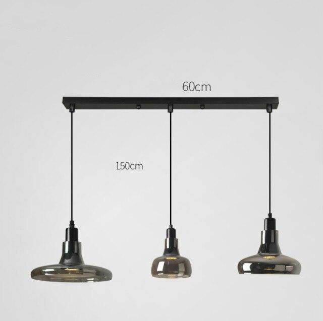 Lámpara de suspensión design en vidrio templado Loft (varias formas)