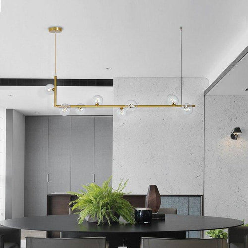 Suspension design LED allongée en métal Kitchen