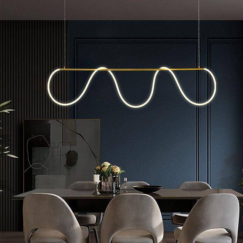 Design LED chandelier with Shadow lighting strip