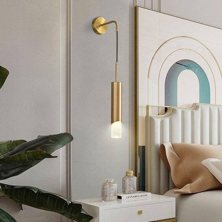 wall lamp LED wall design with lampshade gold Light