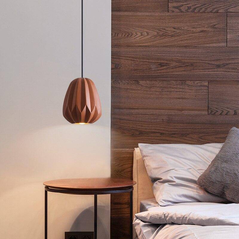 pendant light LED design with lampshade geometric color Shadow