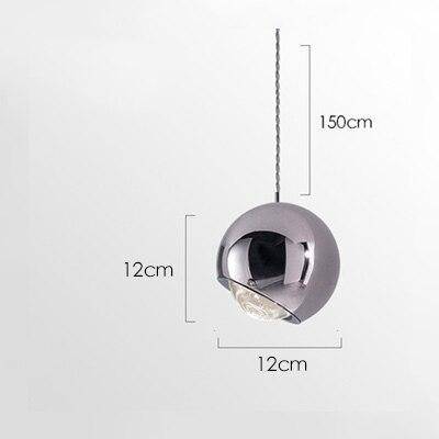 pendant light LED design metal ball Lasha