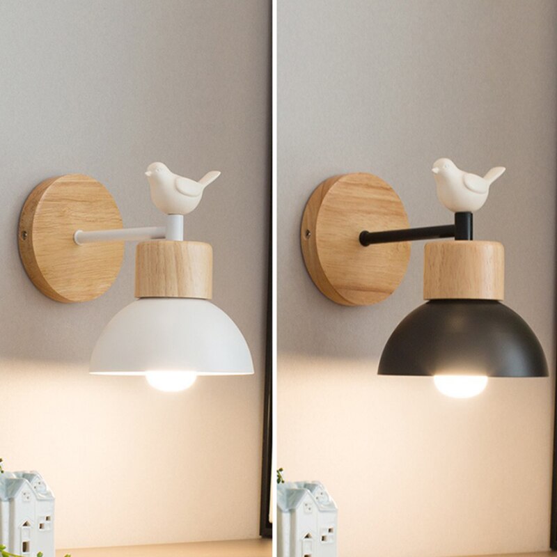 Lámpara de pared escandinava moderna con pájaros Birdy