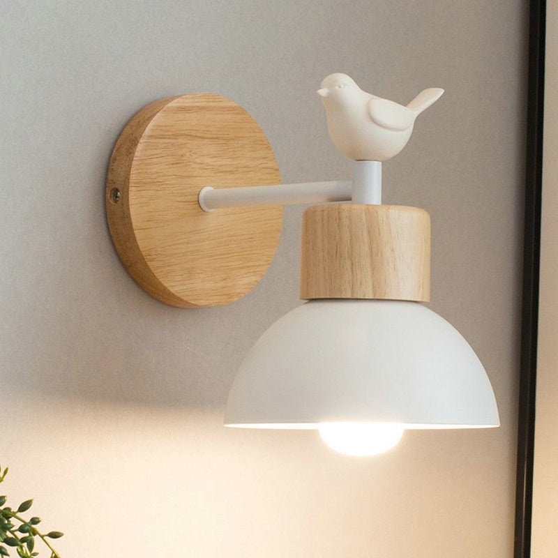 Lámpara de pared escandinava moderna con pájaros Birdy