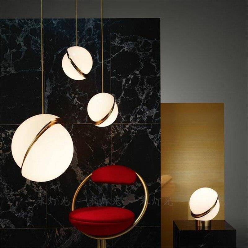 pendant light Phube style white metal half-sphere LED design