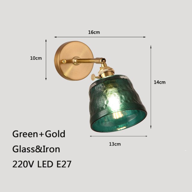 Aplique LED con pantalla de cristal Siena