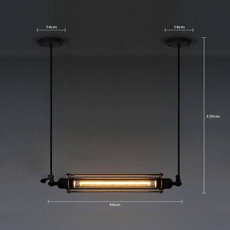 Suspension industrielle LED en métal style Edison