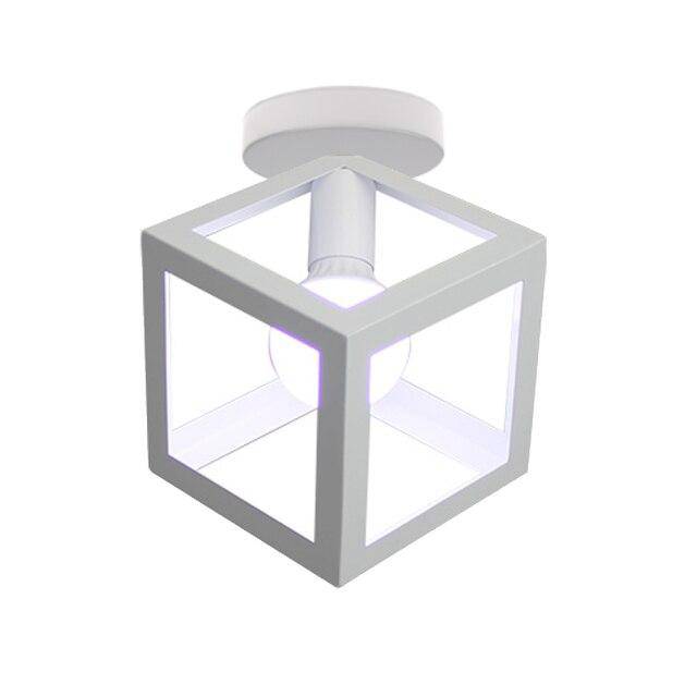 Plafonnier design à LED avec cage en métal coloré Loft