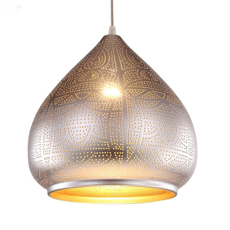 Lámpara de suspensión en metal estilo Arabia Oriental