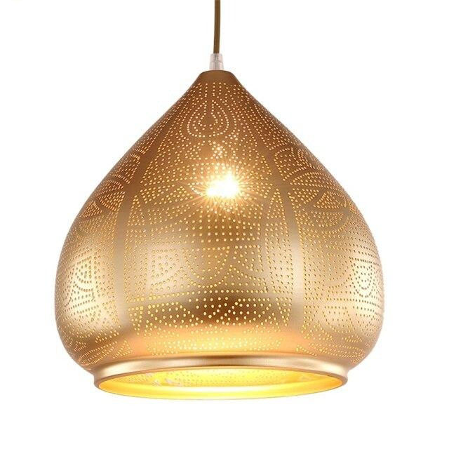 Lámpara de suspensión en metal estilo Arabia Oriental