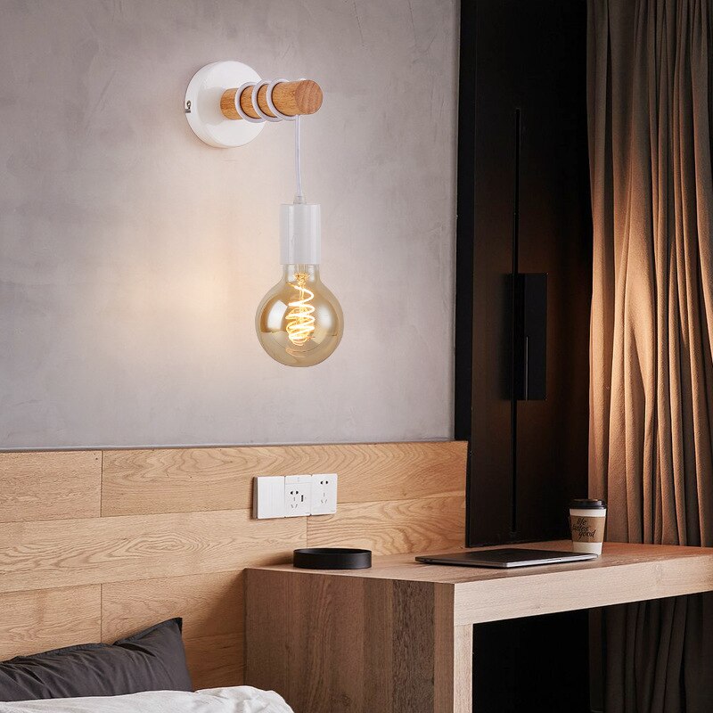 wall lamp modern wired wooden wall Deliah