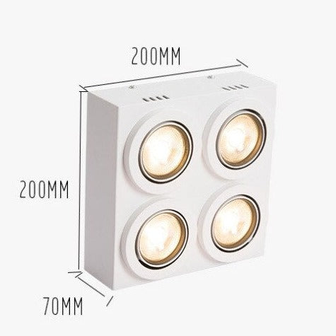 Plafonnier moderne LED amovible et réglable Montaine