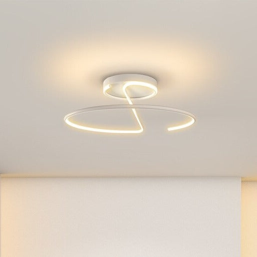 Lámpara de techo design LED con tubo de anillo metálico Diana