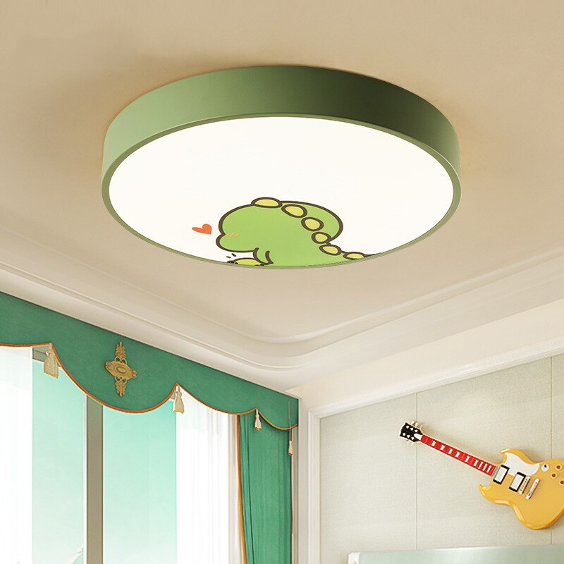 Lámpara de techo LED redonda de colores para la habitación de los niños