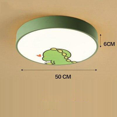 Round coloured LED ceiling lamp for children's room
