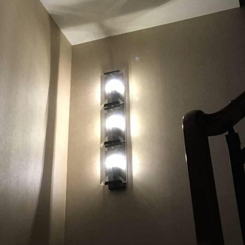 wall lamp modern rectangular wall-mounted metal Johanna grey