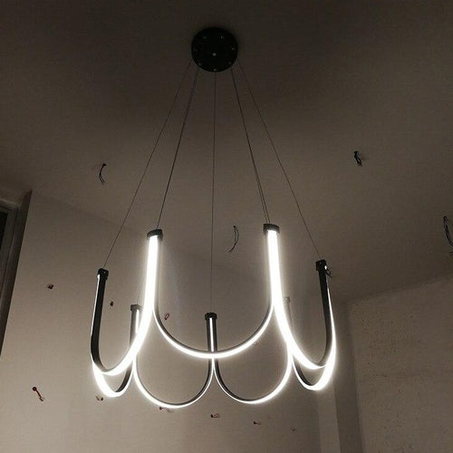 Unalli modern LED bow chandelier