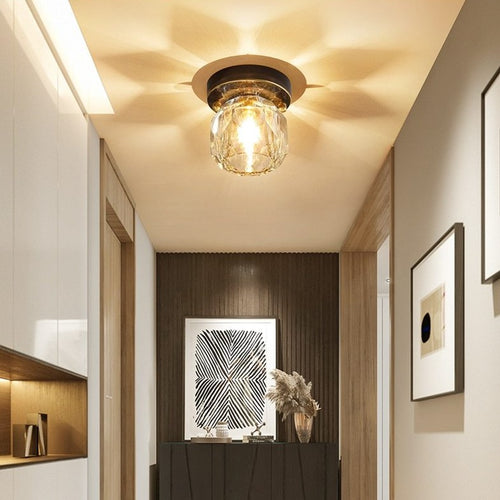 Iryna modern gemstone ceiling lamp in crystal