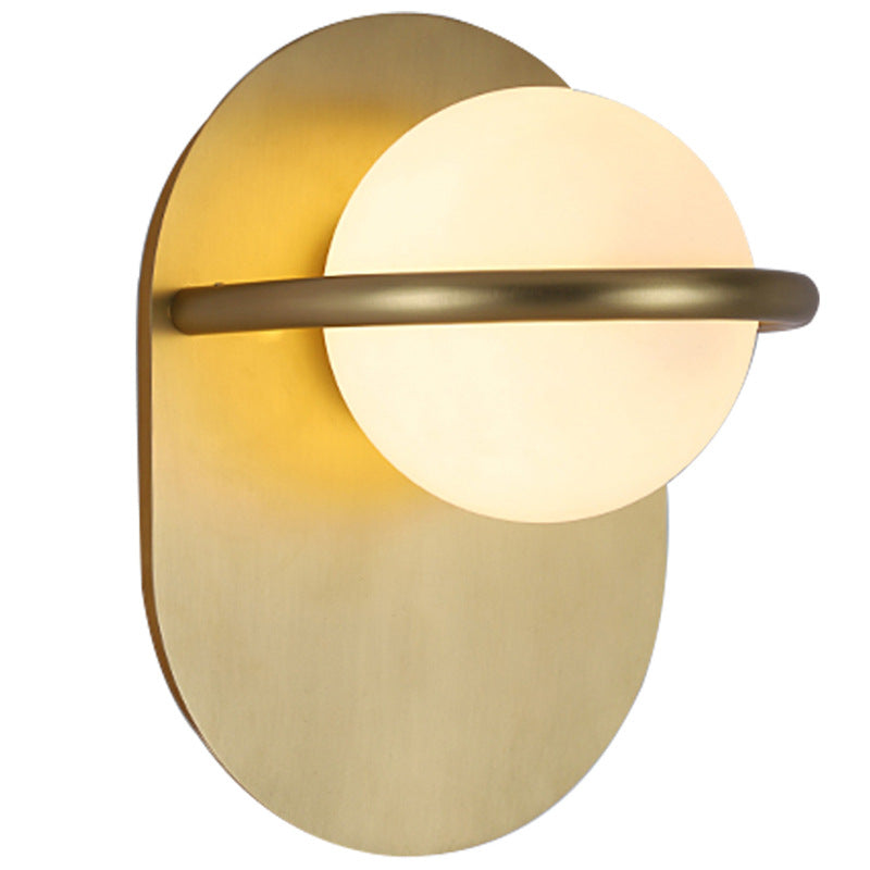 Lámpara de pared design LED en metal dorado Loopi