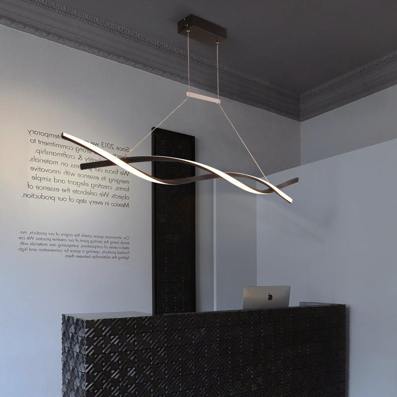 Lustre design LED en forme de vagues Callan