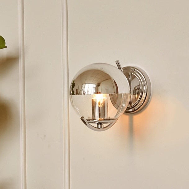 wall lamp modern wall with lampshade circular metal Gael