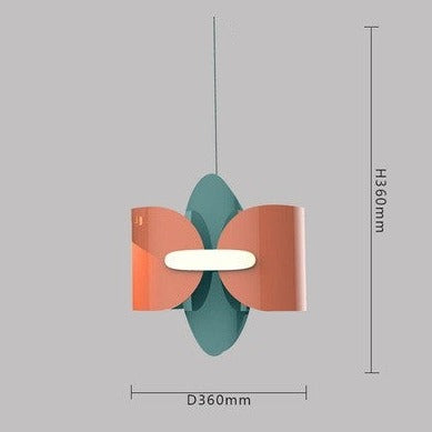 Lámpara de suspensión design forma de mariposa abstracta Kimberly