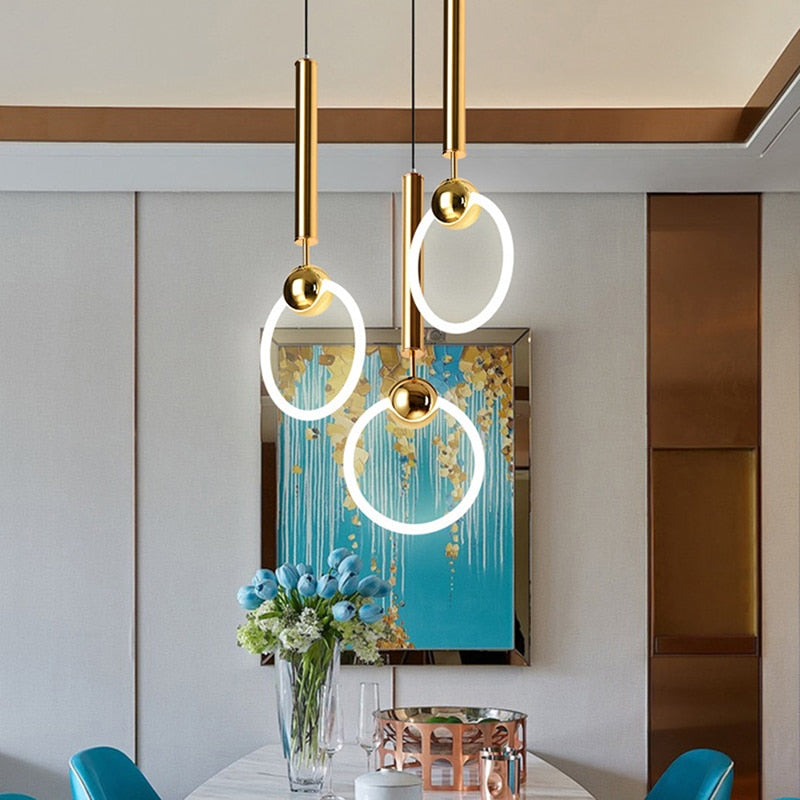 pendant light modern LED minimalist and golden Melania